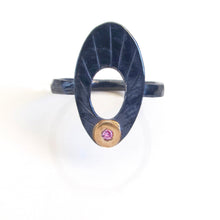 Load image into Gallery viewer, Pink Sapphire Portal Ring