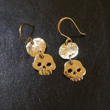 Load image into Gallery viewer, Skull Drop Earrings