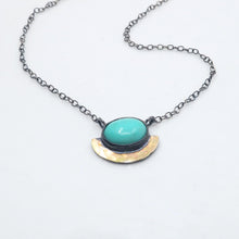 Load image into Gallery viewer, Turquoise Halo Necklace
