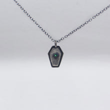 Load image into Gallery viewer, Emerald Coffin Necklace