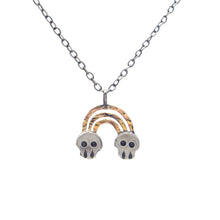 Load image into Gallery viewer, Rainbow Skull Necklace