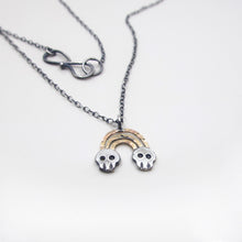 Load image into Gallery viewer, Rainbow Skull Necklace