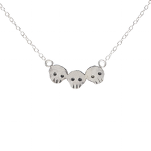 Load image into Gallery viewer, Three Skull Necklace