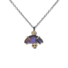 Load image into Gallery viewer, Diamond Opal And Skull Necklace