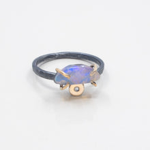 Load image into Gallery viewer, Boulder Opal And Diamond Ring