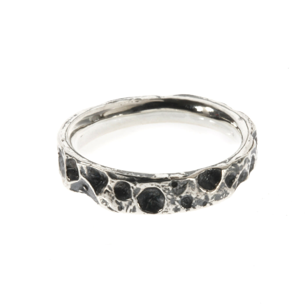 CRATERED MOON RING-TAPERED