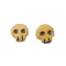 Load image into Gallery viewer, Little Skull Earring Pair
