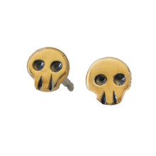 Load image into Gallery viewer, Little Skull Earring Pair
