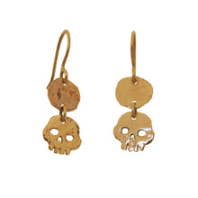 Load image into Gallery viewer, Skull Drop Earrings
