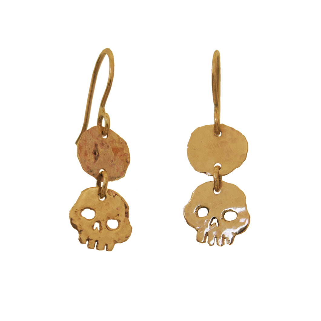 Skull Drop Earrings