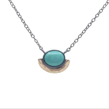 Load image into Gallery viewer, Turquoise Halo Necklace
