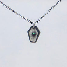 Load image into Gallery viewer, Emerald Coffin Necklace
