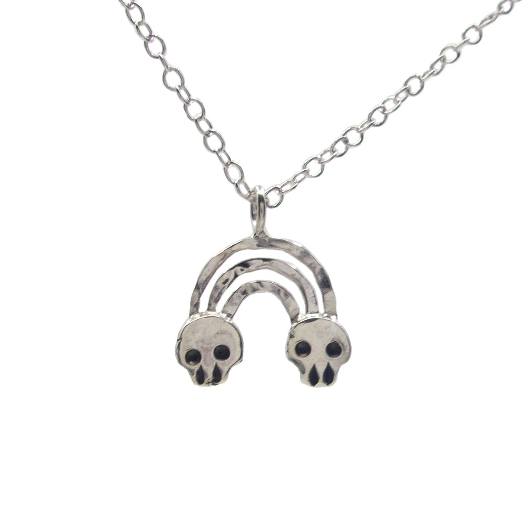 Rainbow Skull Necklace