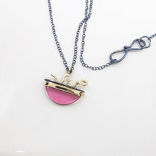 Load image into Gallery viewer, Pink Tourmaline Viper Necklace
