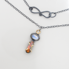 Load image into Gallery viewer, Diamond Moonstone And Opal Necklace
