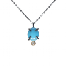Load image into Gallery viewer, Turquoise And Diamond Necklace
