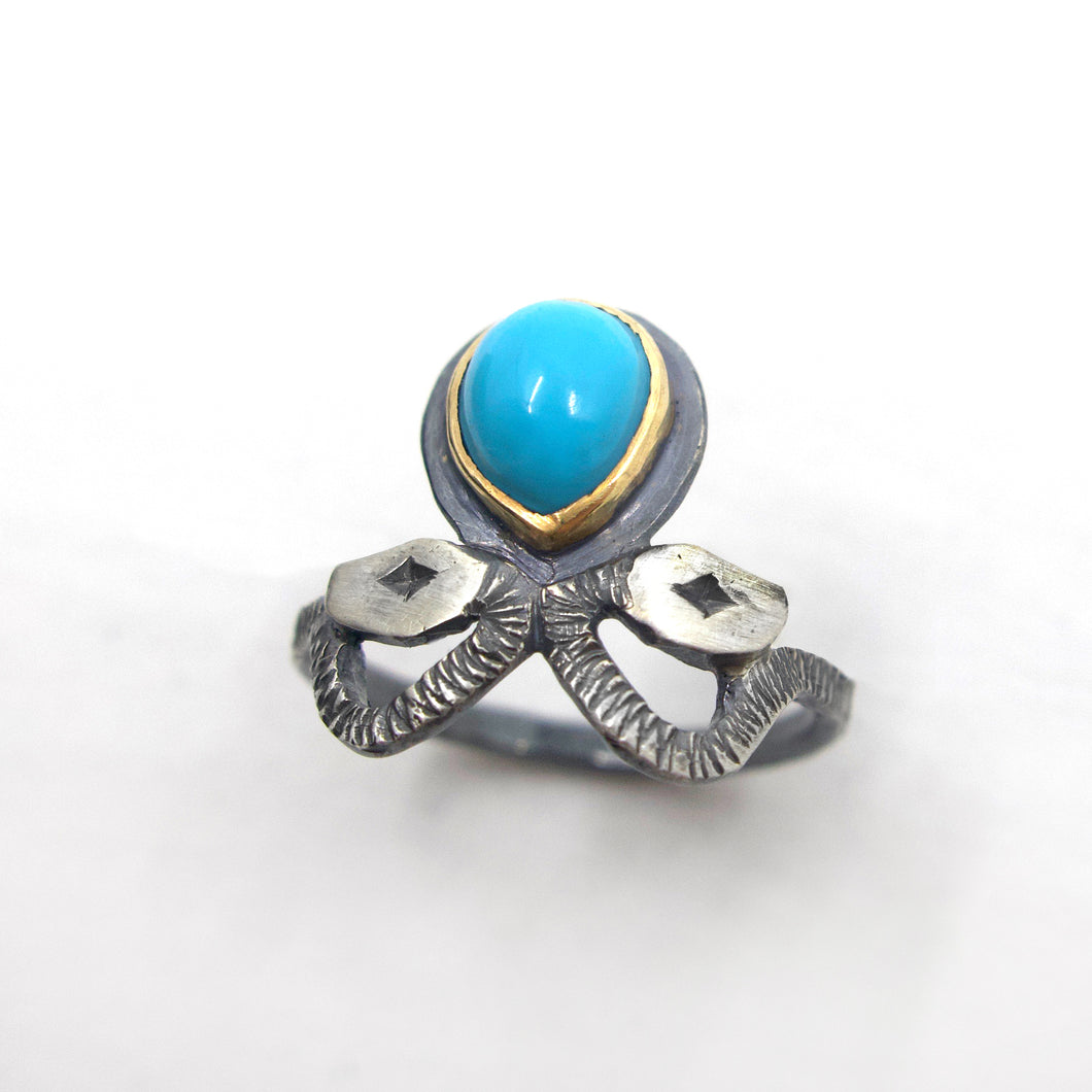 Two Headed Viper Ring