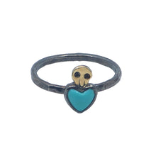 Load image into Gallery viewer, Heart And Skull Ring

