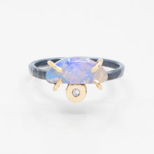 Load image into Gallery viewer, Boulder Opal And Diamond Ring
