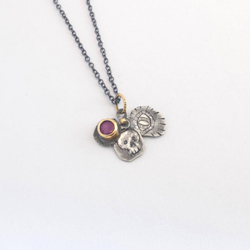 Ruby Charm Necklace