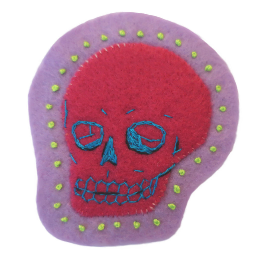PINK SKULL PATCH